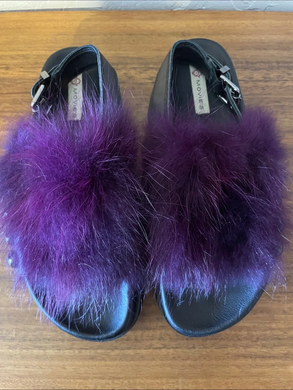 Japanese Brand “Movie’s” Purple Faux Fur Platforms Size 39 or 8.5
